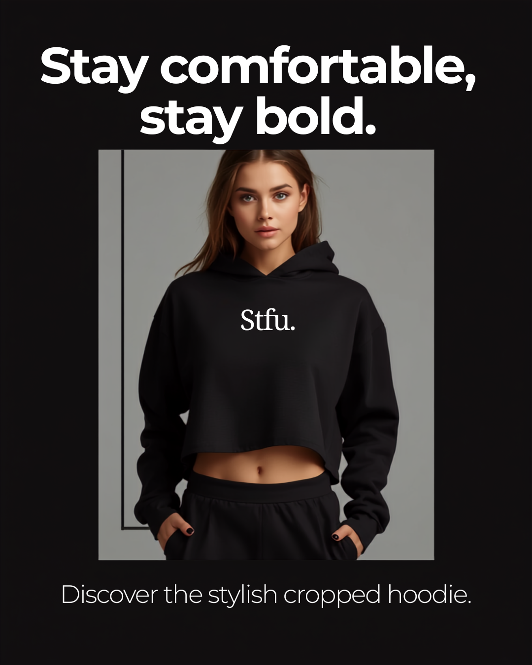 J Brand IYKYK Cropped Hoodie