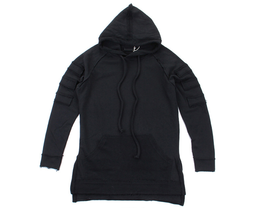 Long Hoodie, Hip Hop Hoodie, Outerwear Sweatshirt
