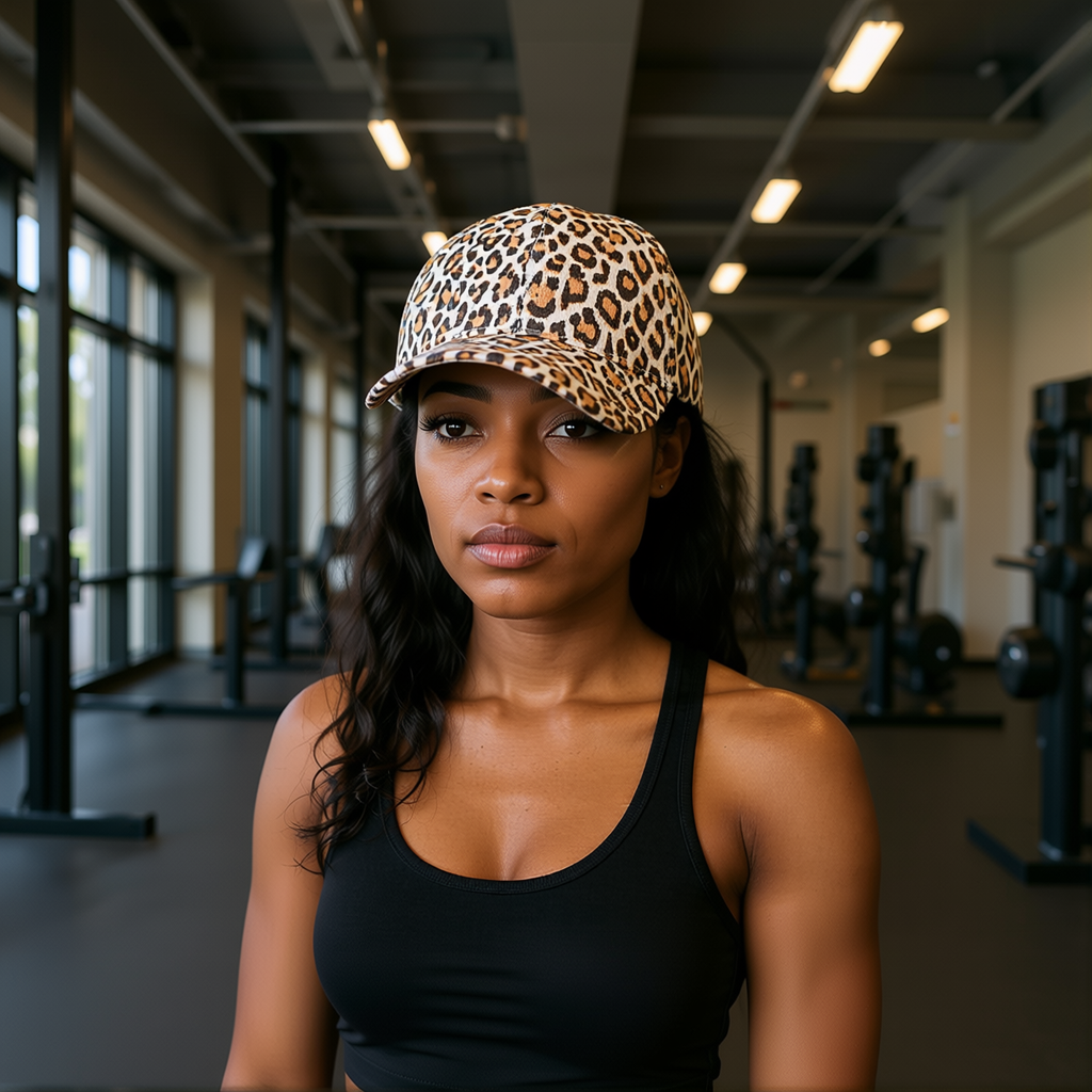 Leopard print Gym Hat