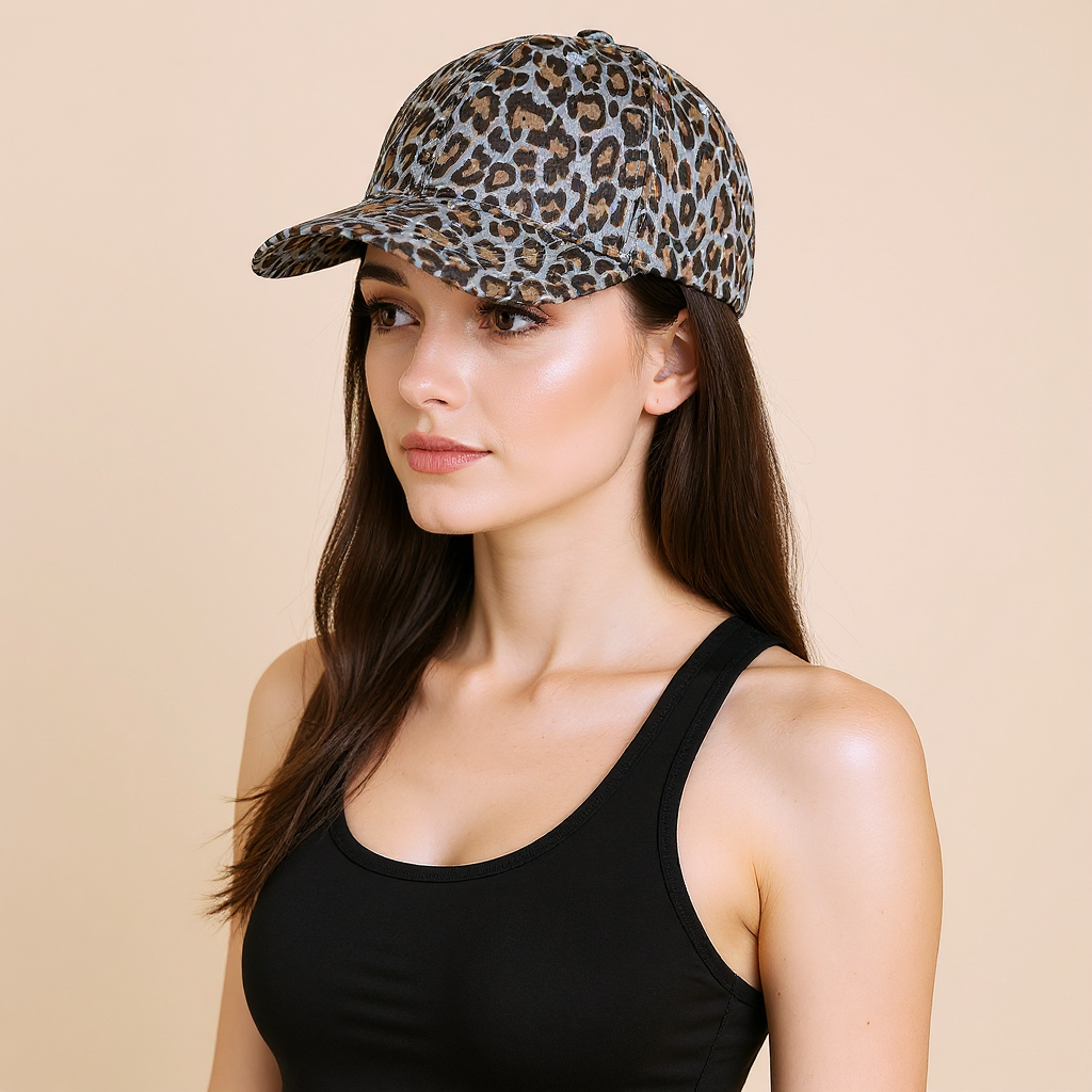 Leopard print Gym Hat