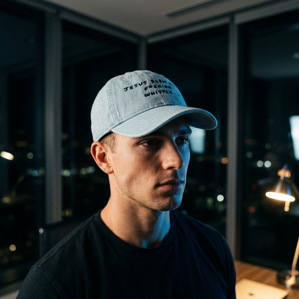 Denim Jesus Hat