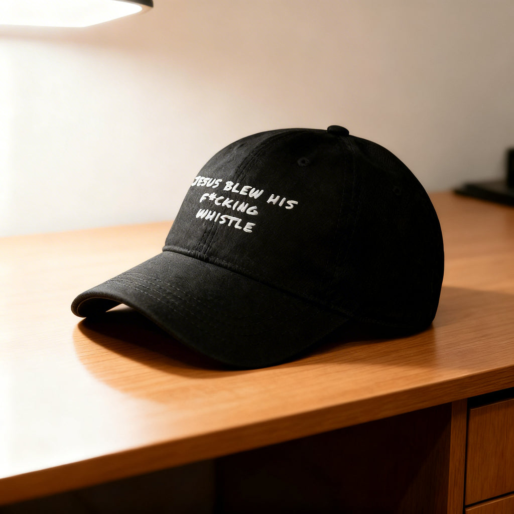 Distressed Denim Jesus  Hat