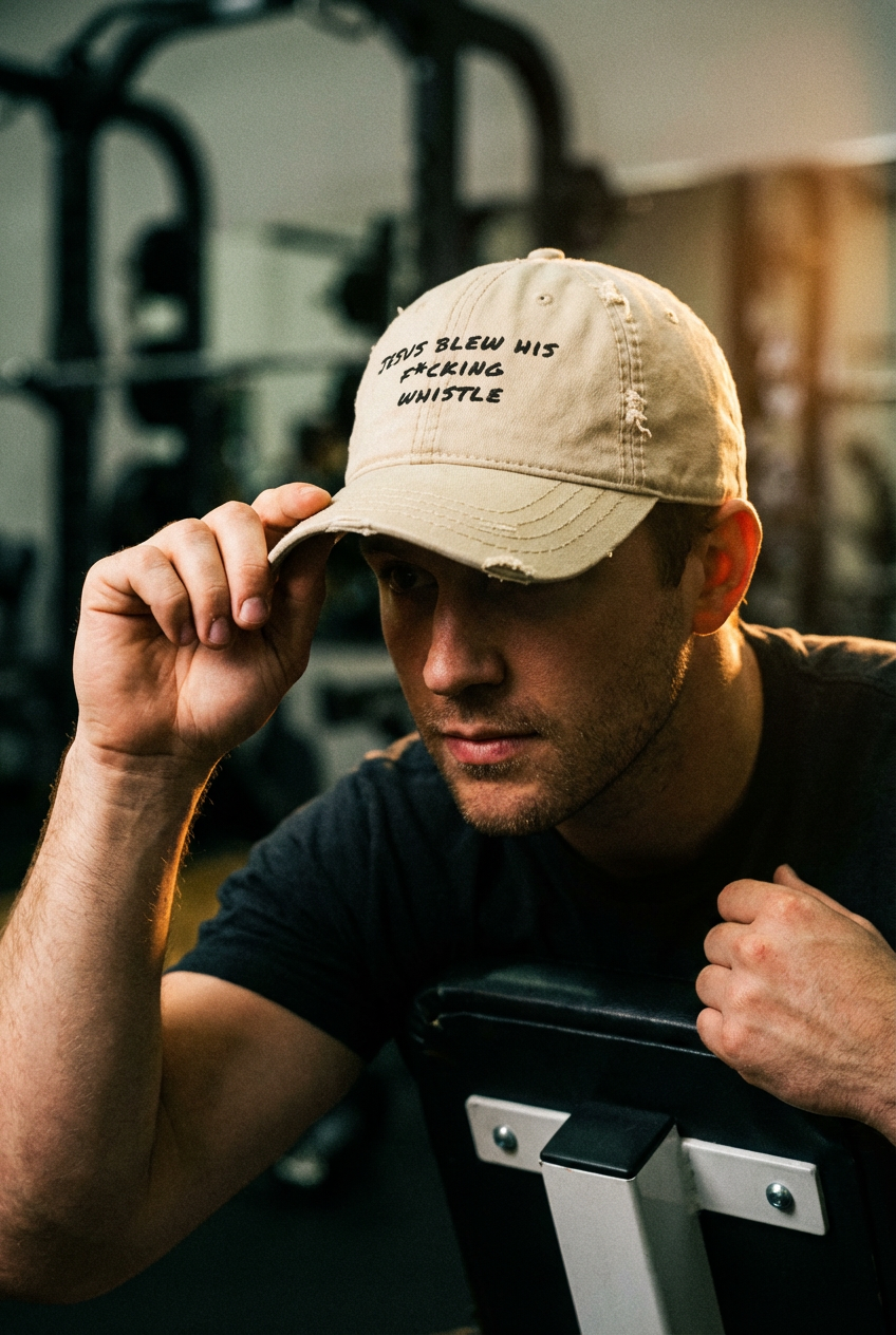 Khaki Jesus Gym Hat